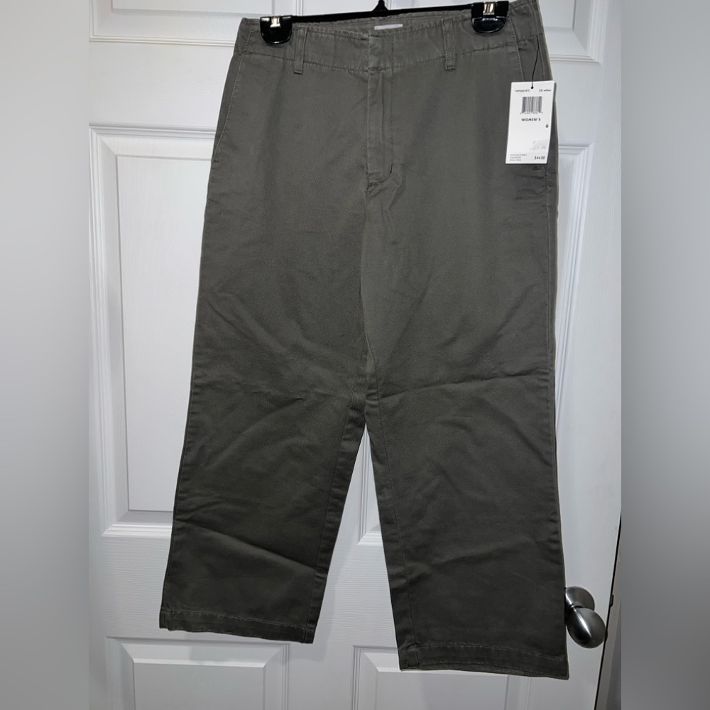 Calvin Klein Jeans Grey Cropped Weekend Khaki